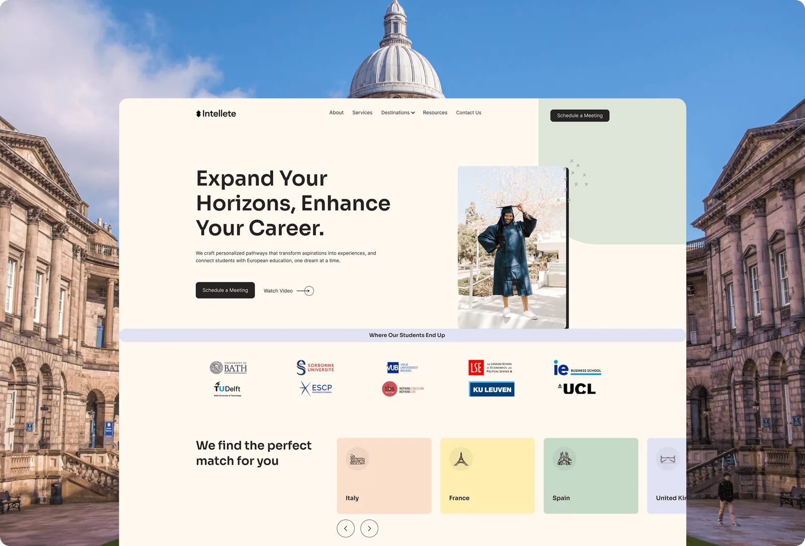 Intellete website preview